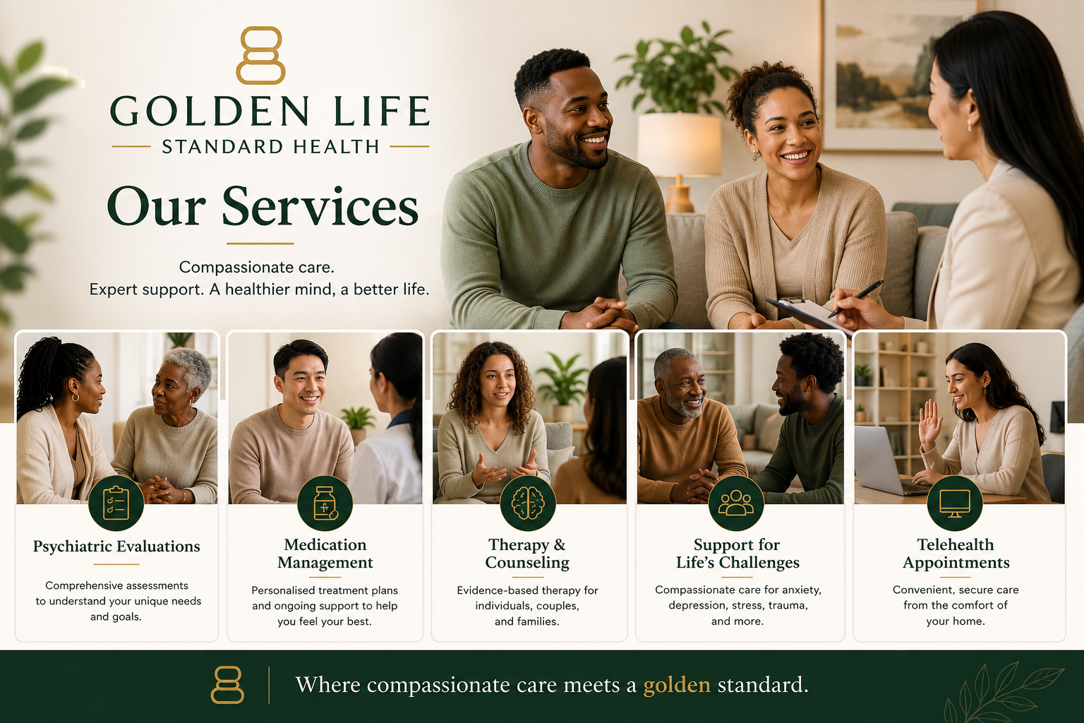 Our Services, compassionate care, expert support. A healthier mind, a better life.